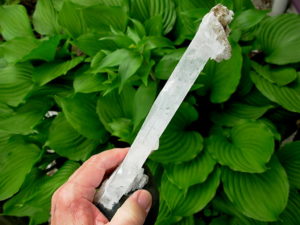 Selenite Chard on Cathedral Base from Brazil