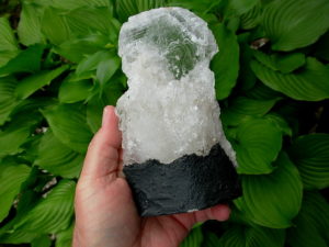 Selenite Chard on Cathedral Base from Brazil