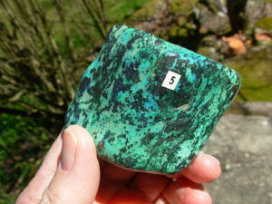 302g Shattuckite, Malachite and Bornite from Kimpese, Congo