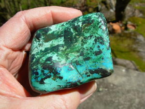 302g Shattuckite, Malachite and Bornite from Kimpese, Congo