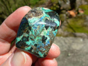 61g AA Shattuckite Polished Freeform from Kimpese, Congo