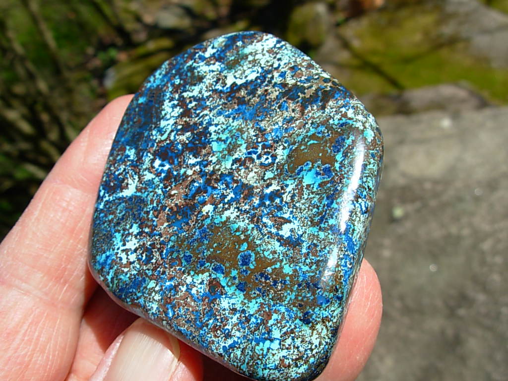 116g AAAA Gem Quality Shattuckite Display from Kimpese, Congo