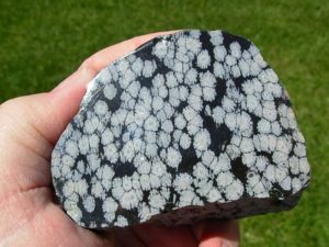 Polished Snowflake Obsidian
