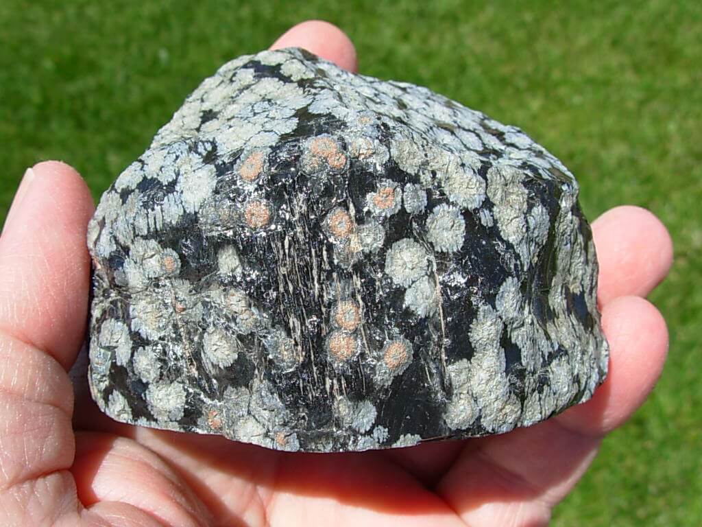 Polished Snowflake Obsidian