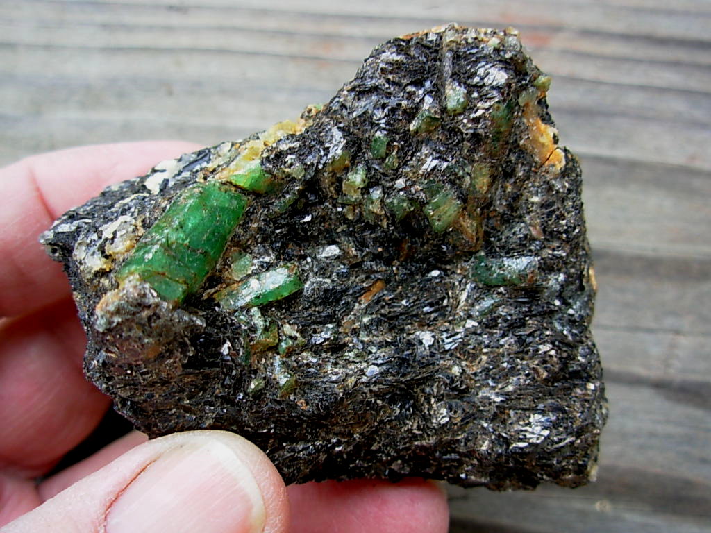 Rare Cluster of NC Emeralds on Matrix from the Junior McKinney Collection