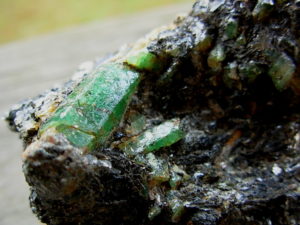 Rare Cluster of NC Emeralds on Matrix from the Junior McKinney Collection