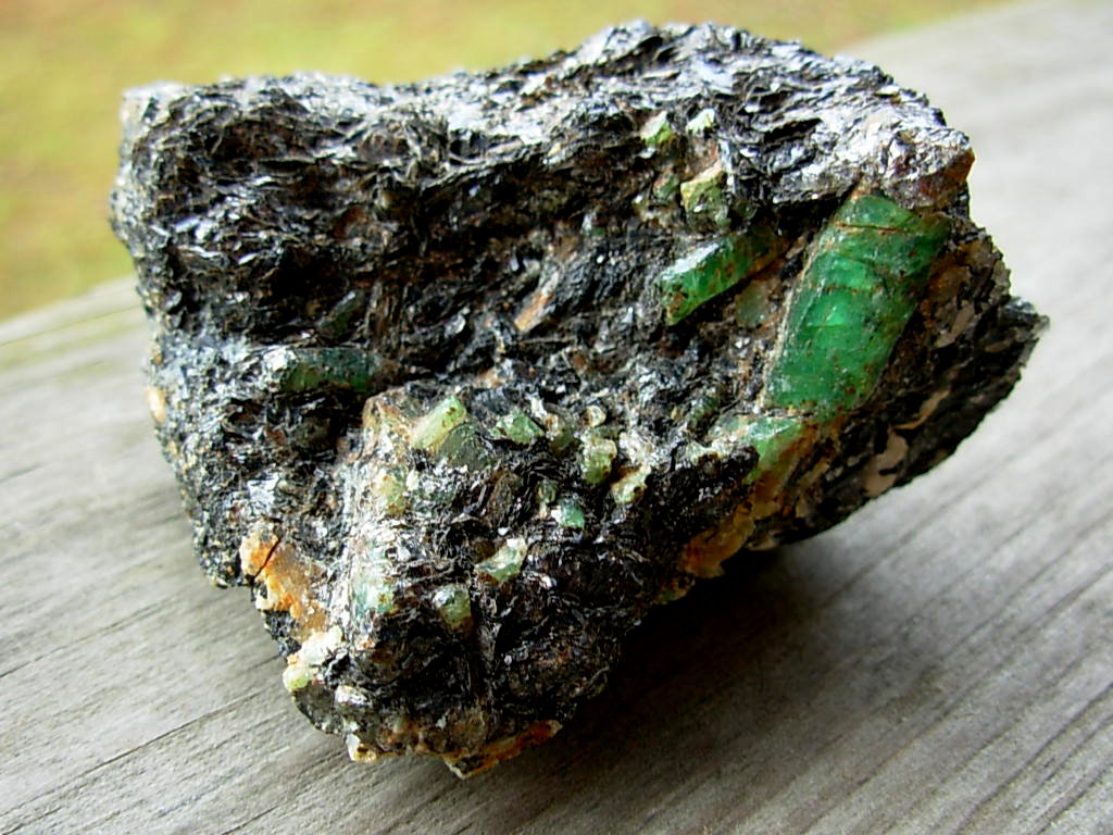 Rare Cluster of NC Emeralds on Matrix from the Junior McKinney Collection