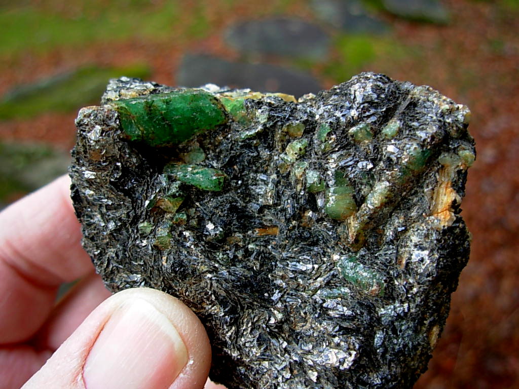 Rare Cluster of NC Emeralds on Matrix from the Junior McKinney Collection