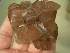 Strawberry Quartz Crystal Cluster from Kazakhstan