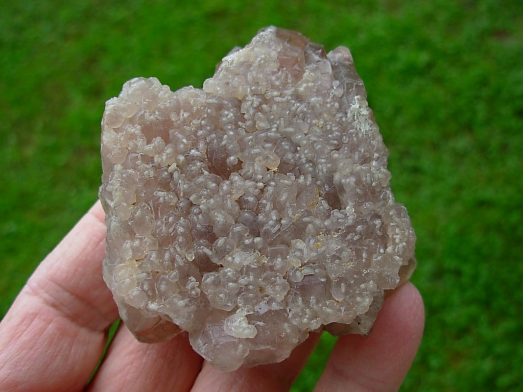 Strawberry Quartz Crystal Cluster from Kazakhstan