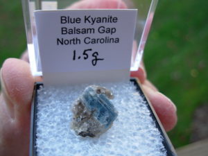 1.5g Blue Kyanite from Balsam Gap