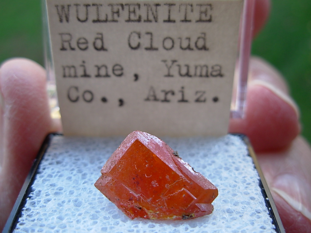 Red Cloud Mine Wulfenite Crystal