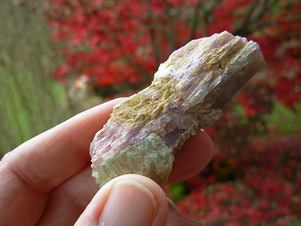 Lavender Pink Tourmaline on Matrix from Viet Nam