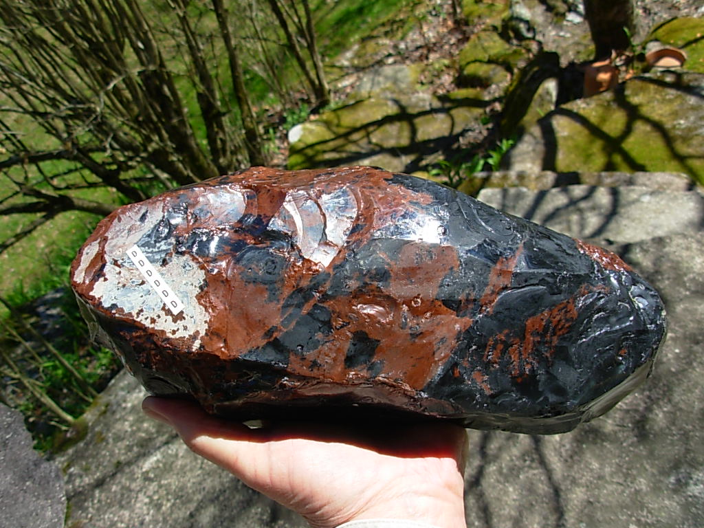  Triple Flow Triflow Obsidian Flint Knapped Replica