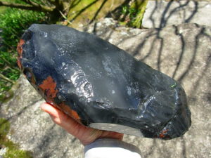 Triple Flow Obsidian Rough