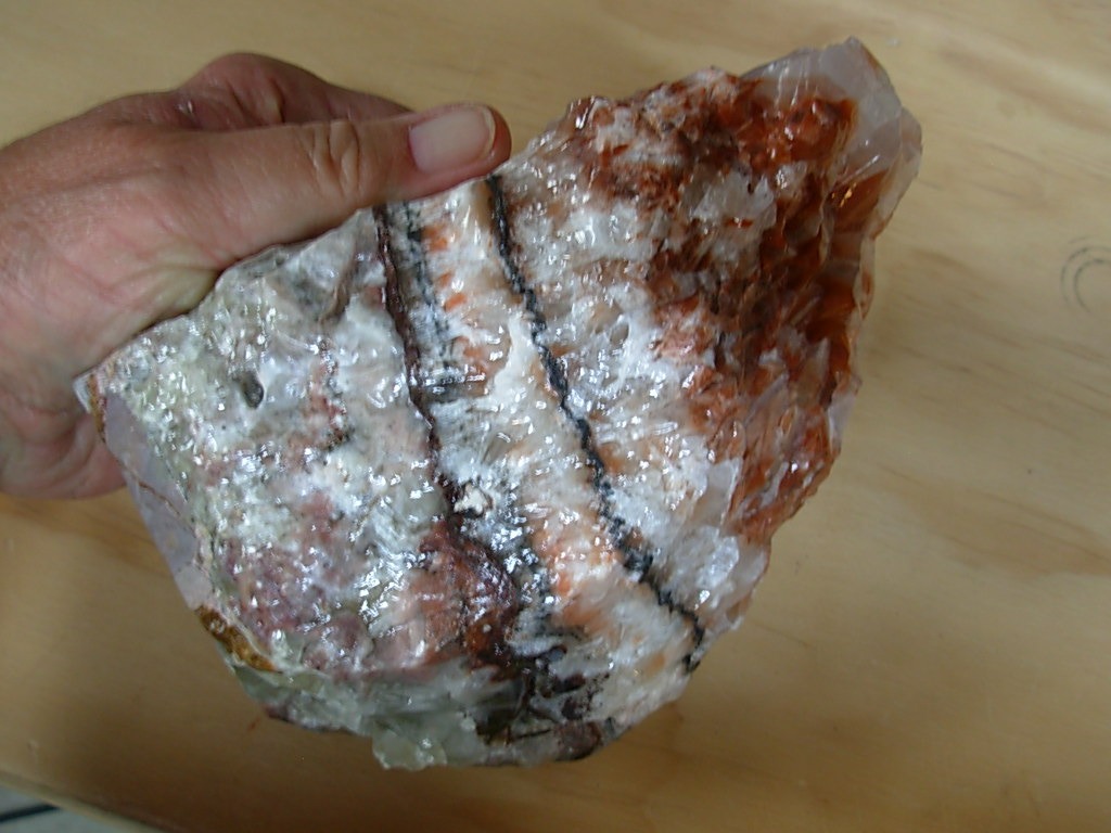 Tricolor Calcite 3" 10-14 Oz Raw Natural Rock Mineral Healing Crystal Specimen 
