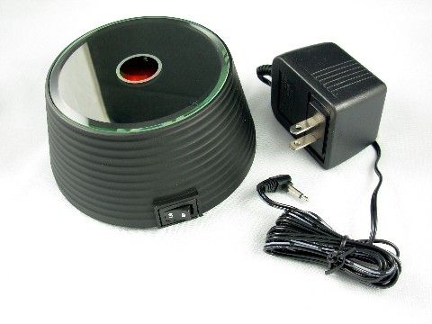 Lighted Display Base with 7 color rotary disc