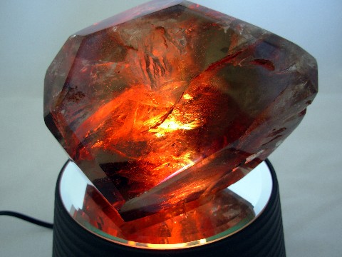 Lighted Display Base with 7 color rotary disc