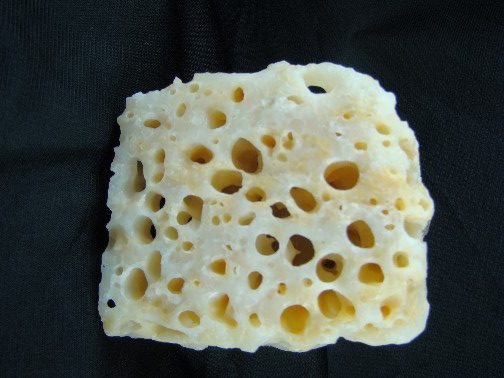 Sponge Calcite Lamp from Brazil