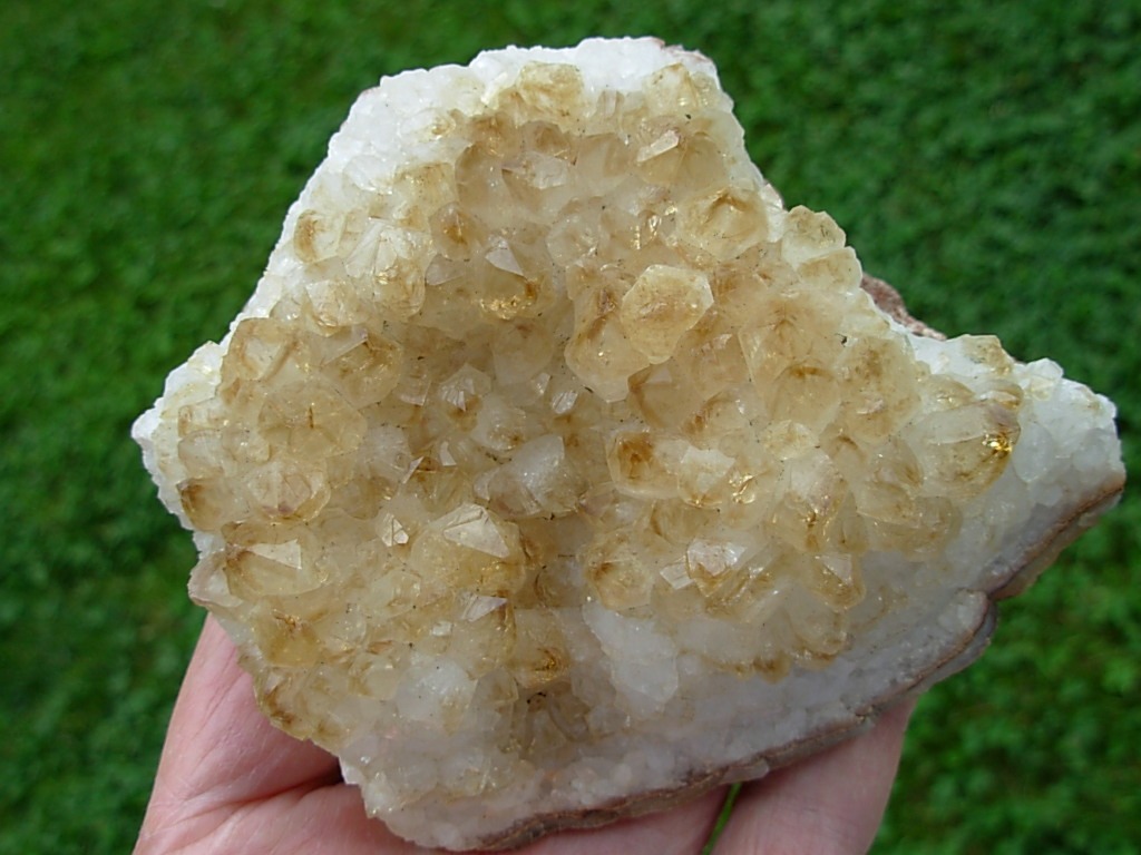 Natural Citrine Crystal Plate from Brazil