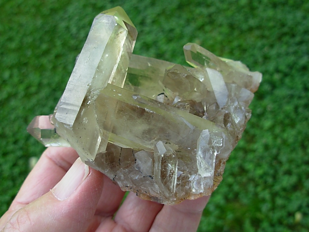 Natural Smoky Citrine Cluster from Brazil