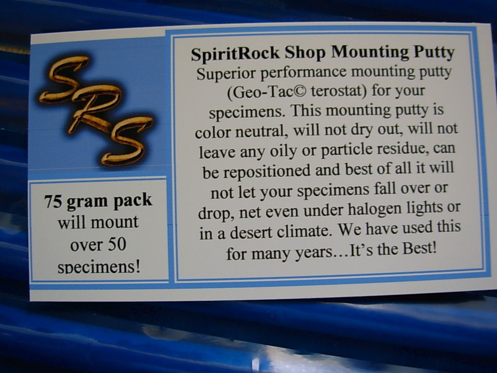 Geo-Tac mineral mounting putty (Terostat), 75g pack