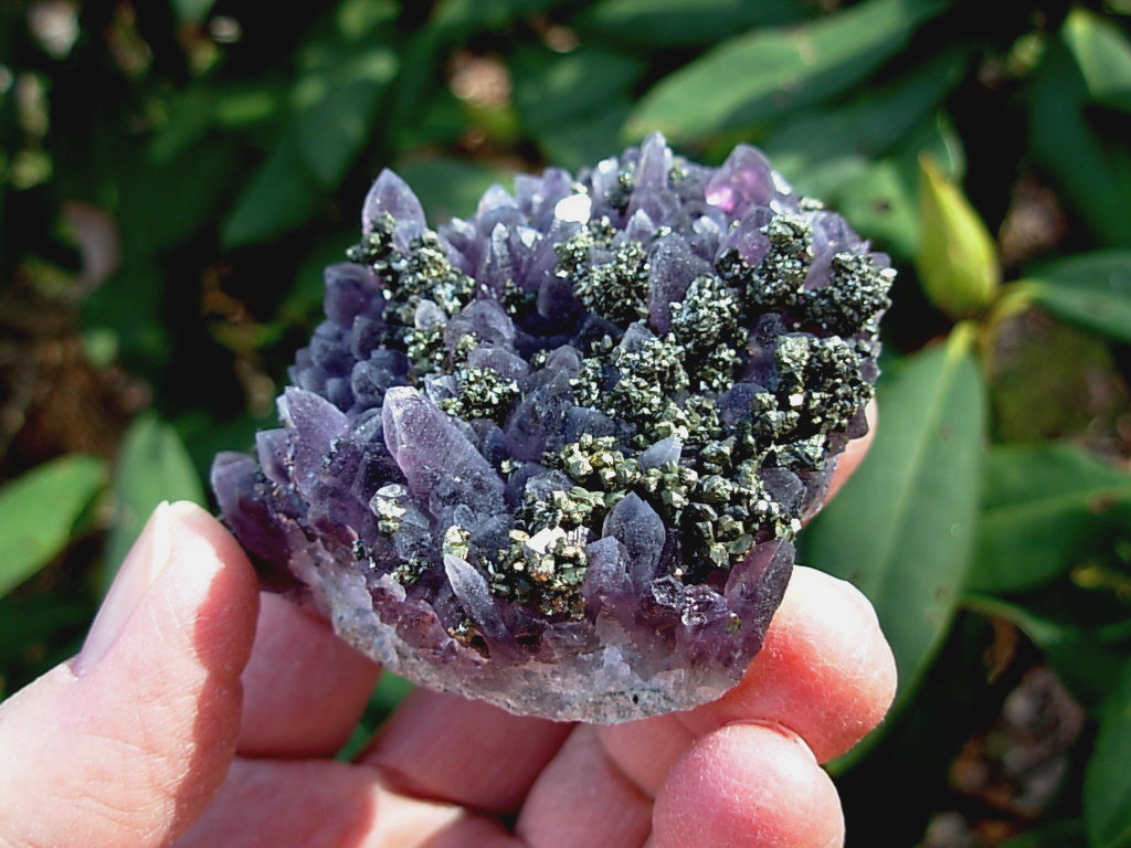 3 Amethyst with Pyrite Bulgaria (2)