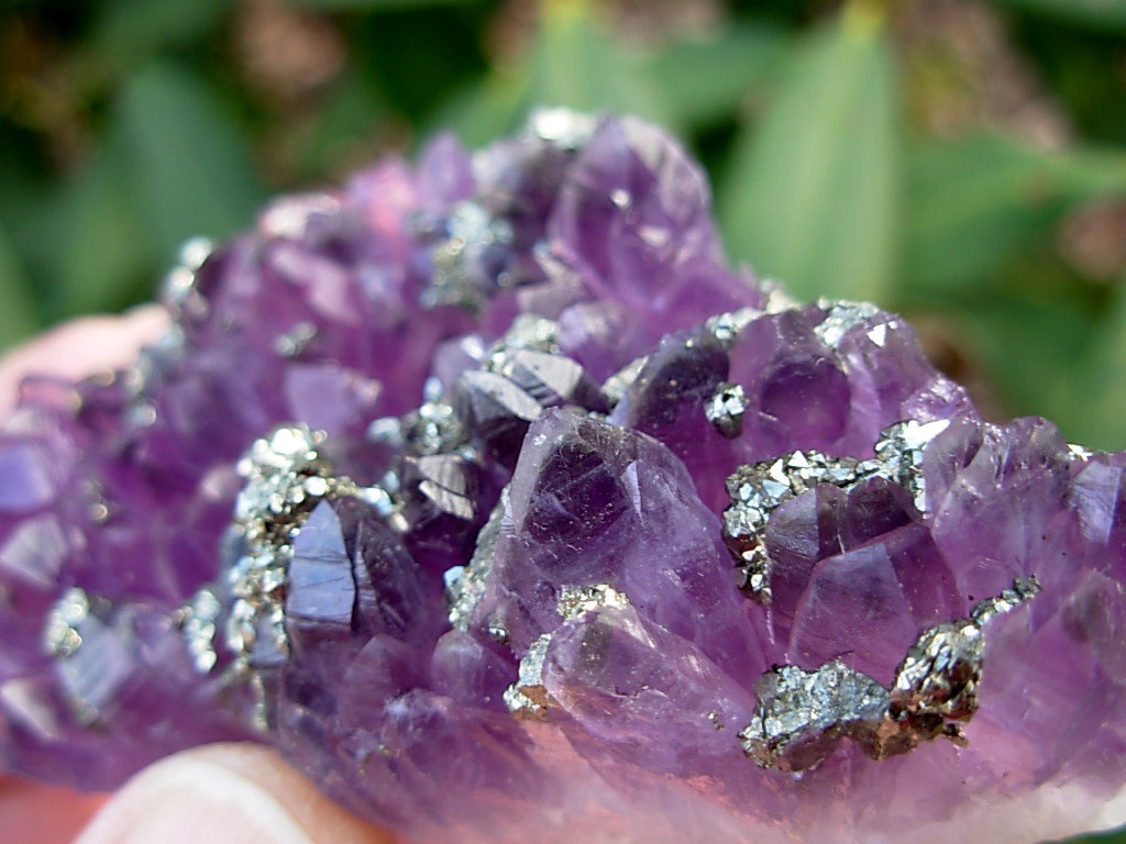 Amethyst and Pyrite from Bulgaria - Spirit Rock Shop