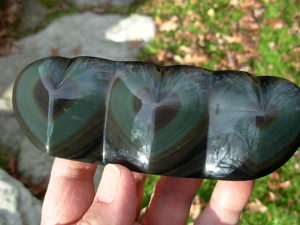 Rainbow Obsidian Triple Hearts (2)