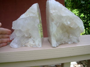 20a Quartz Crystal bookends (2)