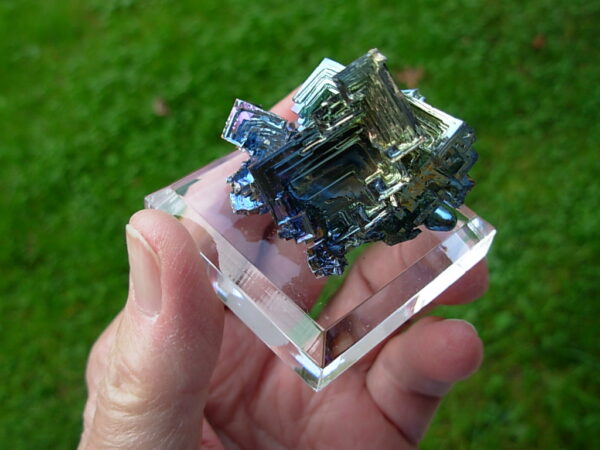 90g Bismuth Crystal (Made in Michigan) on Acrylic Base 14 - Image 4