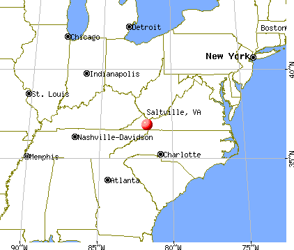 Saltville VA Map