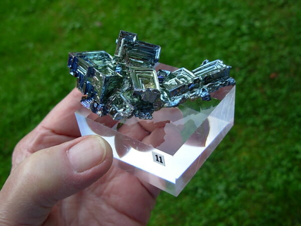 88g Bismuth Crystal (Made in Michigan) on Acrylic Base 11 - Image 2