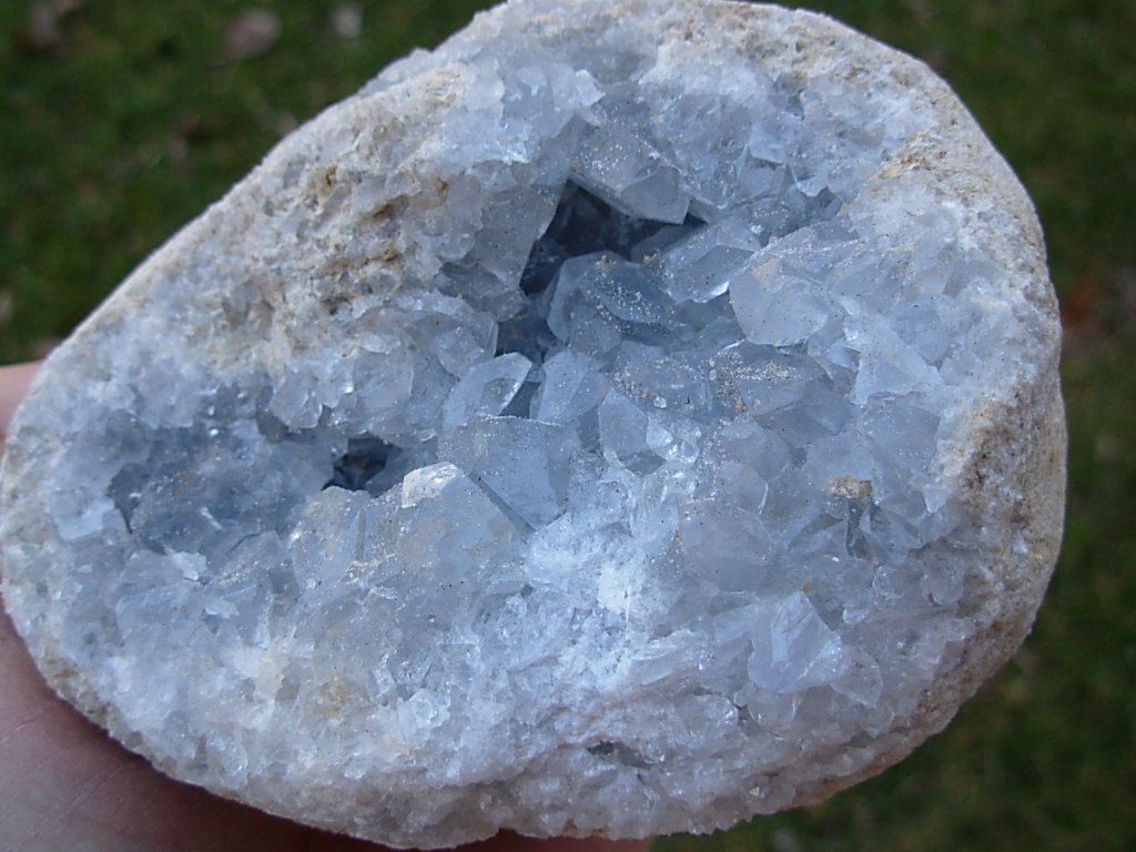 Celestine Crystal Geode