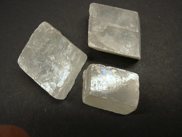 Optical Calcite Iceland Spar #30 Rough 3 pc Set 45.5g - Image 2