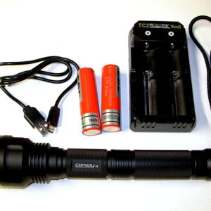 Convoy C8+ UV LED Flashlight with LG 365nm UV LED (black)
