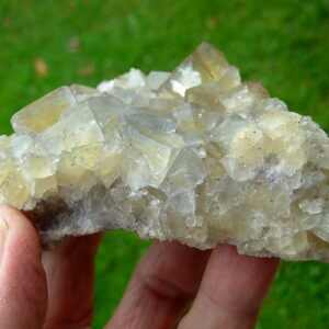 # 07 Old Stock zoned Light Purple Fluorite with Yellow Phantoms from Cave-in-Rock, IL