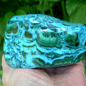 Polished Malachite and Chrysocolla Specimen 1