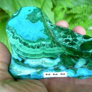 Polished Malachite and Chrysocolla Specimen 2