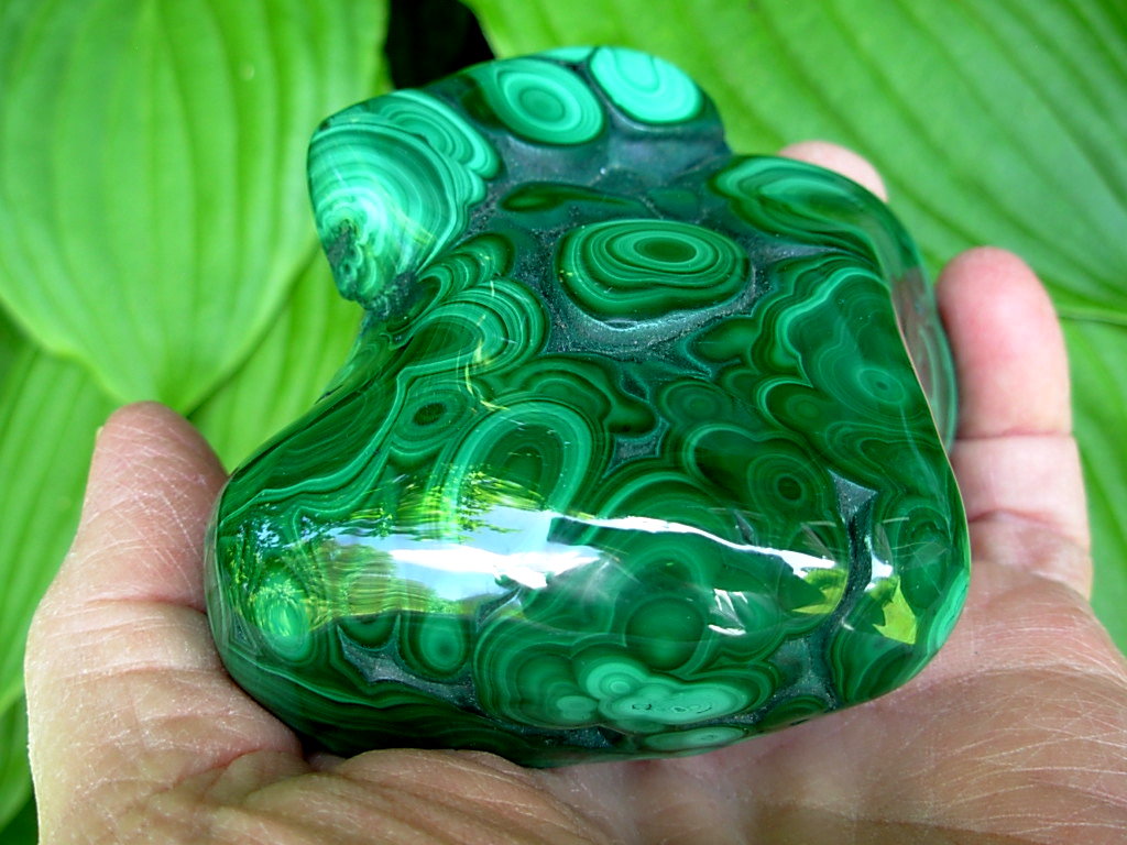 A+ GradePolished Malachite Freeform 7