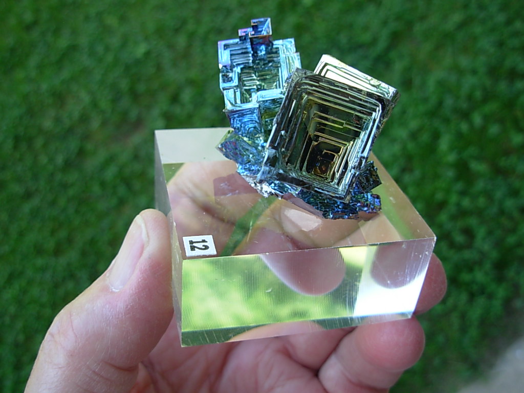 81g Bismuth Crystal (Made in Michigan) on Acrylic Base 12