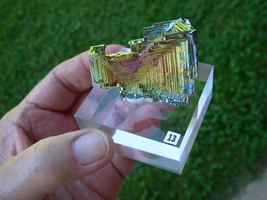 58g Bismuth Crystal (Made in Michigan) on Acrylic Base 13 - Image 3