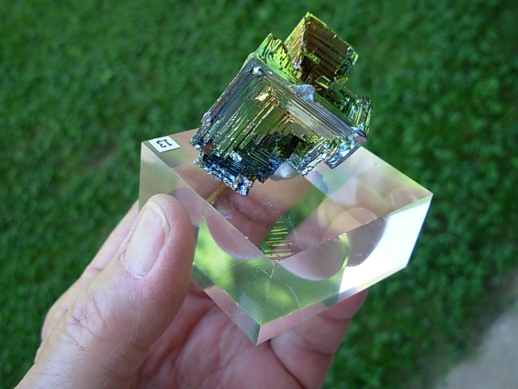58g Bismuth Crystal (Made in Michigan) on Acrylic Base 13 - Image 4
