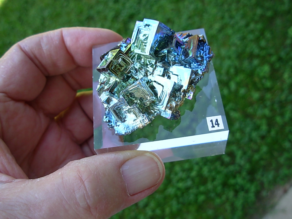 76g Bismuth Crystal (Made in Michigan) on Acrylic Base 14