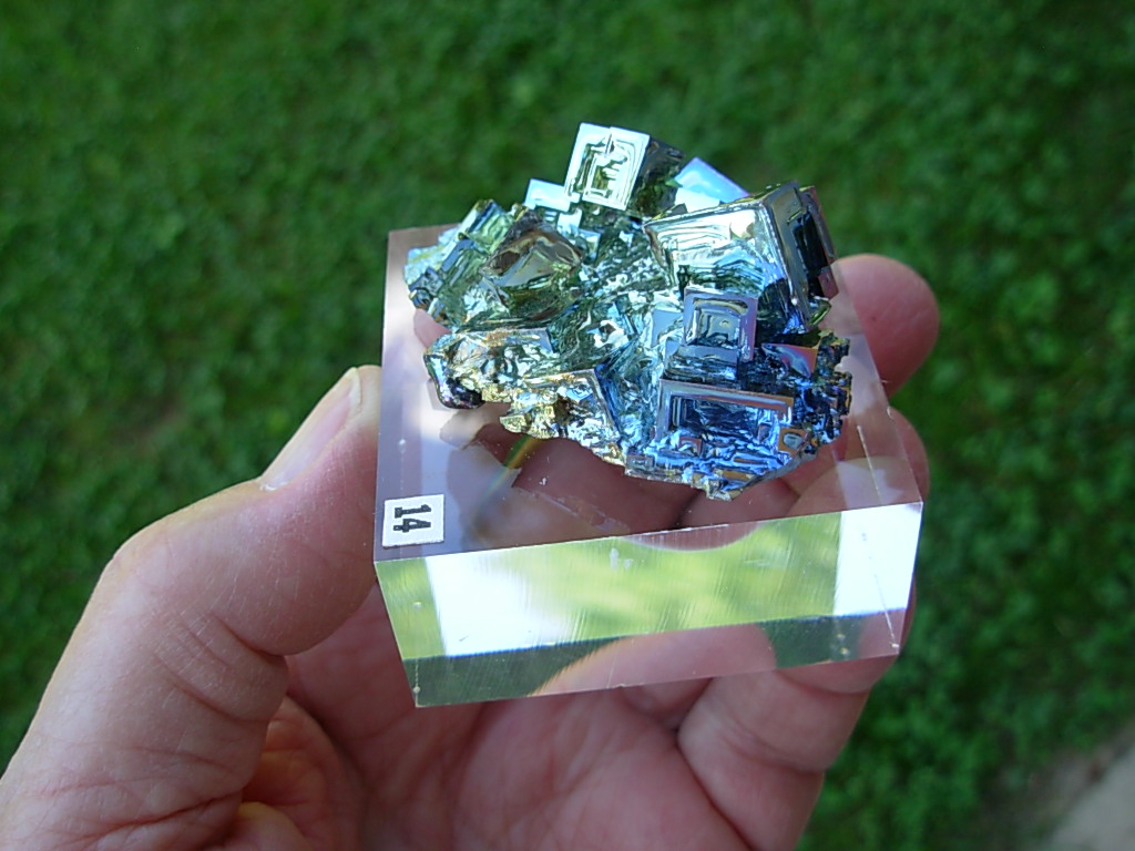 76g Bismuth Crystal (Made in Michigan) on Acrylic Base 14 - Image 3