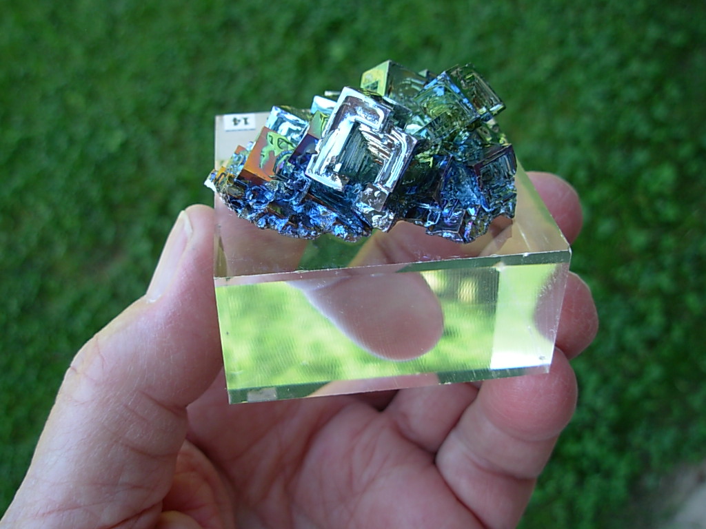 76g Bismuth Crystal (Made in Michigan) on Acrylic Base 14 - Image 4