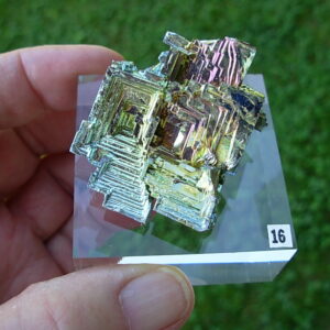 80g Bismuth Crystal (Made in Michigan) on Acrylic Base 16