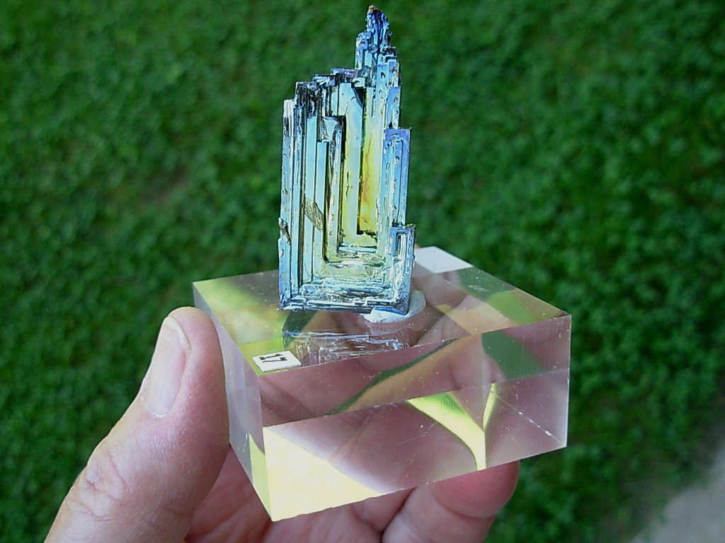 59g Bismuth Crystal (Made in Michigan) on Acrylic Base 17 - Image 4