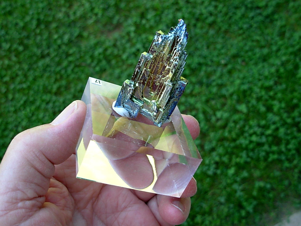 59g Bismuth Crystal (Made in Michigan) on Acrylic Base 17 - Image 3