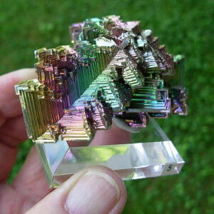 05 Premium 134g Bismuth Crystal on Acrylic Base Made in the USA